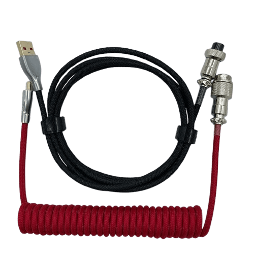 Coiled Cable Red and Black