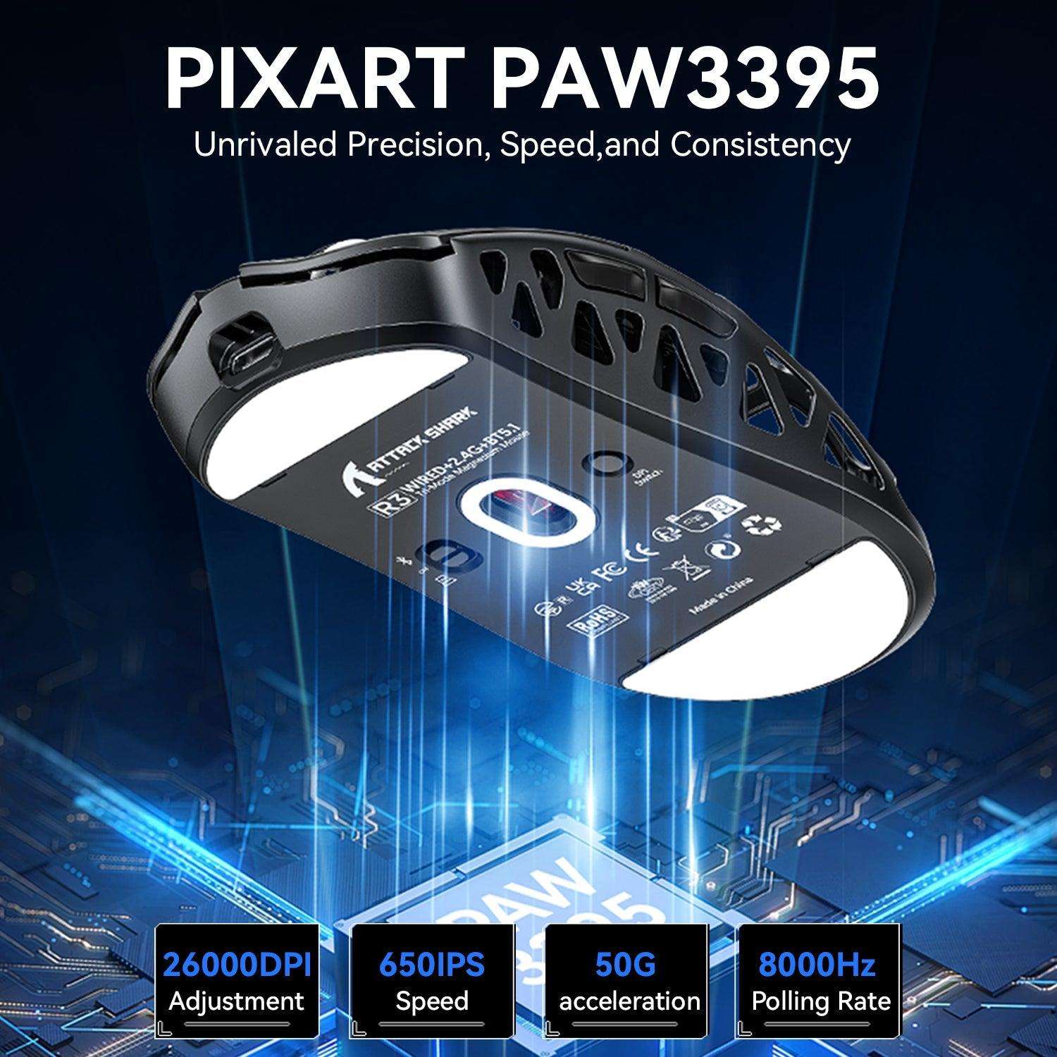 ATTACK SHARK R3 46g Magnesium Alloy Wireless Gaming Mouse