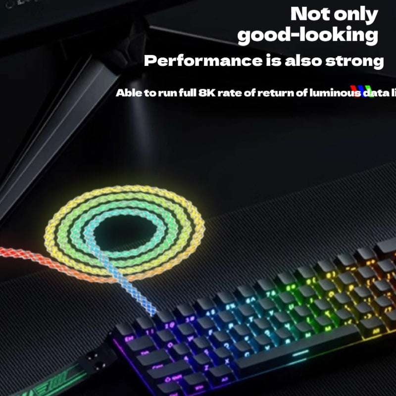 RGB USB Type-C Cable eSport 8K Polling Rate