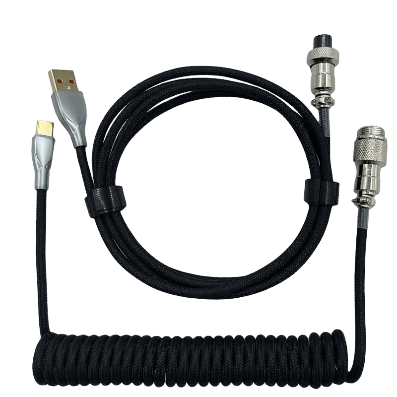 Coiled Cable Black